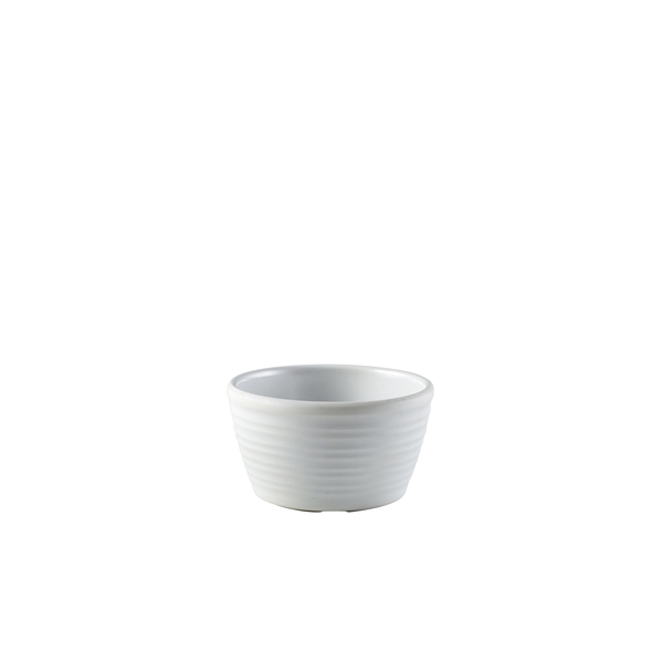 GENWARE | MELAMINE MATT WHITE RIPPLE RAMEKIN 56ML X 24 | R278-02