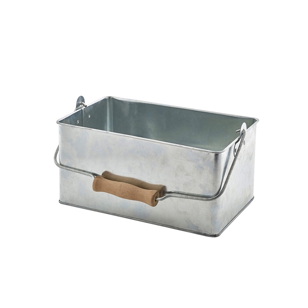 GENWARE | GALV/ST RECT TABLE CADDY 24.5X15.5X12.5CM | GSTC2415