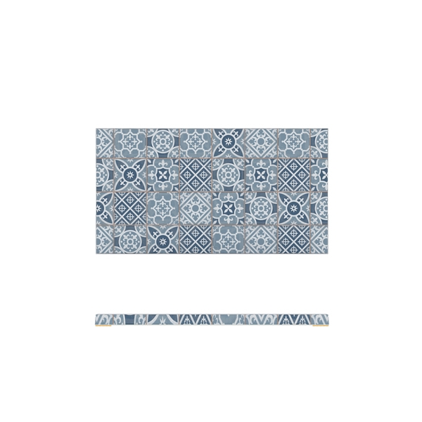 GENWARE | BLUE MARRAKESH MELAMINE GN 1/3 SLAB 32.5 X 17.6CM | MK130828
