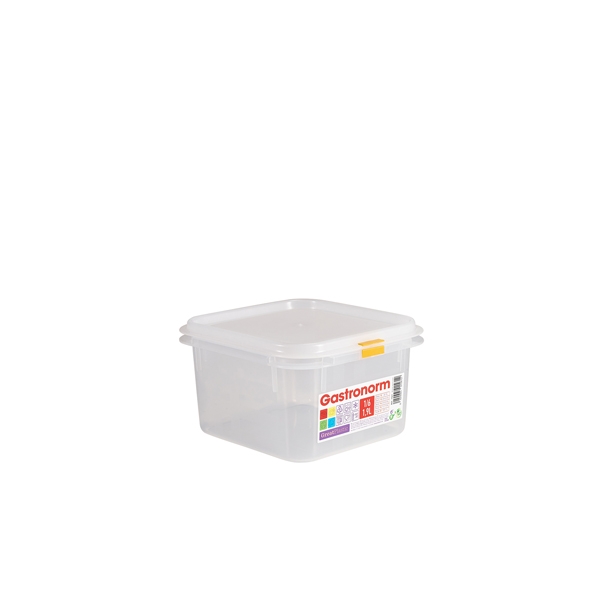 GENWARE | CLEAR POLYPROPYLENE CONTAINER GN1/6 100MM X 12 | GNCPP16-100