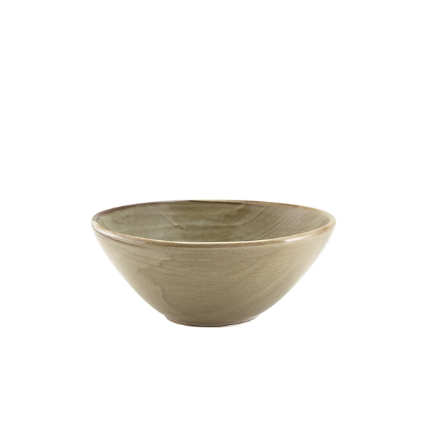 GENWARE | TERRA PORCELAIN GREY ORGANIC BOWL 16.5CM X 6 | BW-PGG16
