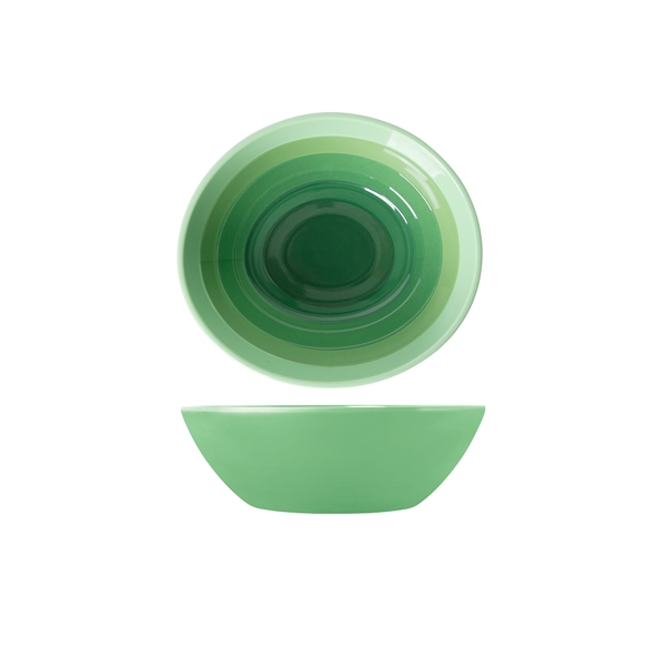 GENWARE | SHOOTS GREEN ATLANTIS M/MINE OVAL BOWL 23 X 20.5 X 7.5CM X 6 | AL232857