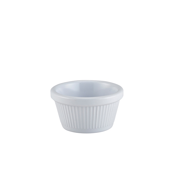 GENWARE | MELAMINE WHITE FLUTED RAMEKIN 59ML X 24 | S279-02
