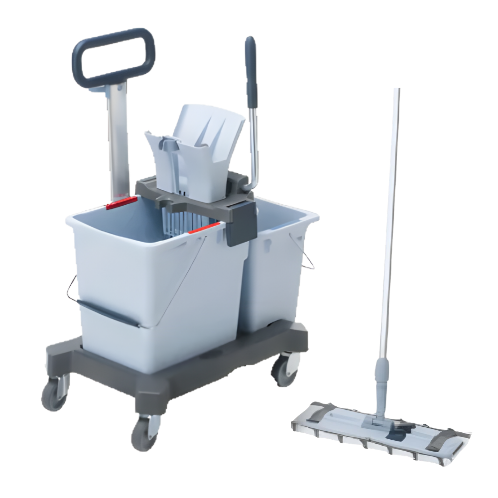 VILEDA | ULTRASPEED PRO DOUBLE BUCKET & MOP SYSTEM C/W MOP HANDLE | 147206