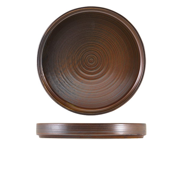 GENWARE | TERRA PORCELAIN RUSTIC COPPER PRESENTATION PLATE 26CM X 6 | PR-PRC26