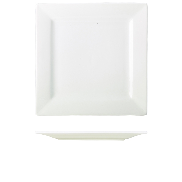 GENWARE | PORCELAIN SQUARE PLATE 30CM X 6 | 180630