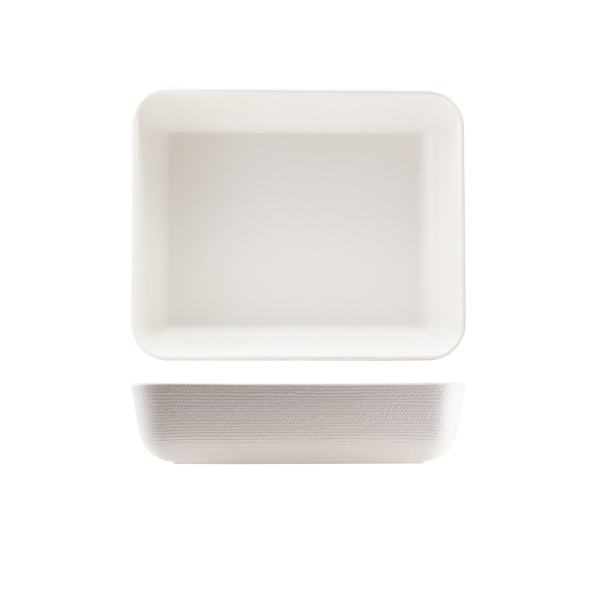 GENWARE | MELAMINE WHITE JUTE DEEP DISH GN 1/2 | JT120145