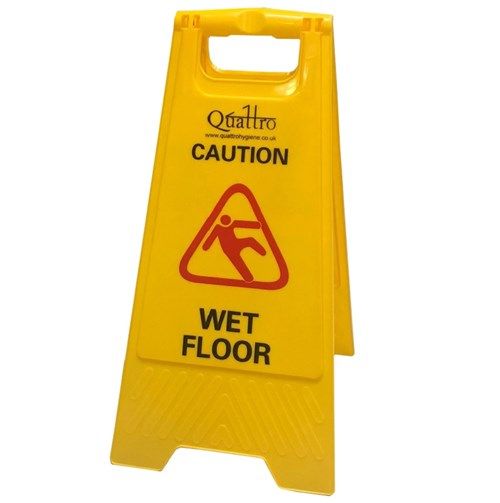QUATTRO | ALL PLASTIC HAZARD WARNING FLOOR SIGN