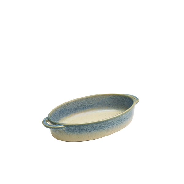 GENWARE | FORGE COAST STONEWARE OVAL DISH 17.5 X 11.5 X 4CM X 6 | CT-OD18C
