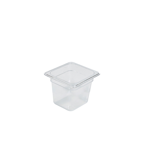 GENWARE | 1/6 -POLYCARBONATE GN PAN 150MM CLEAR | PC16-150