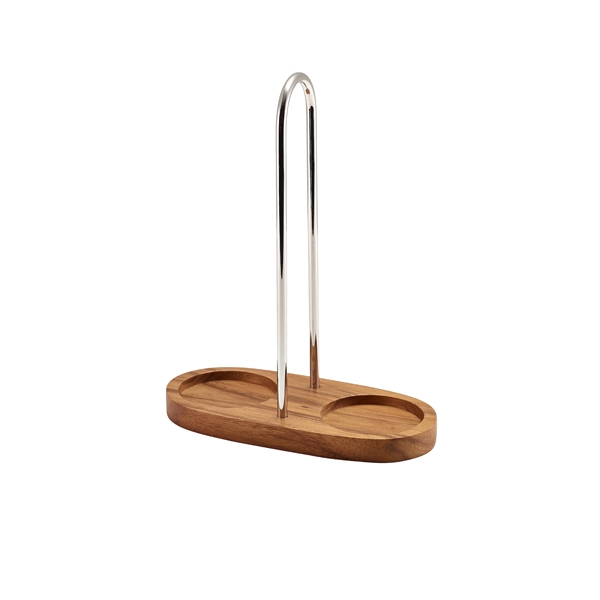 GENWARE | ACACIA WOOD SALT & PEPPER GRINDER STAND | WSPGRS