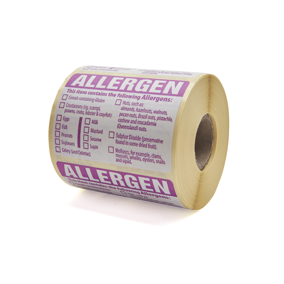 REMOVABLE ALLERGEN LABELS X 500 | ALLERGENLAB
