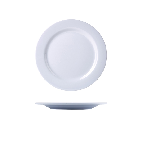 GENWARE | MELAMINE WHITE PLATE 17.8CM X 12 | MEL7PL