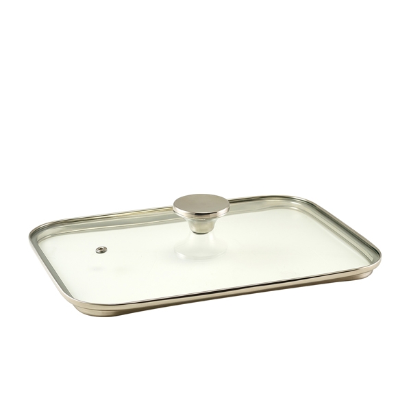 GENWARE | GLASS LID FOR CAST ALUMINIUM ROASTER 35 X 22CM | CART3522-LID