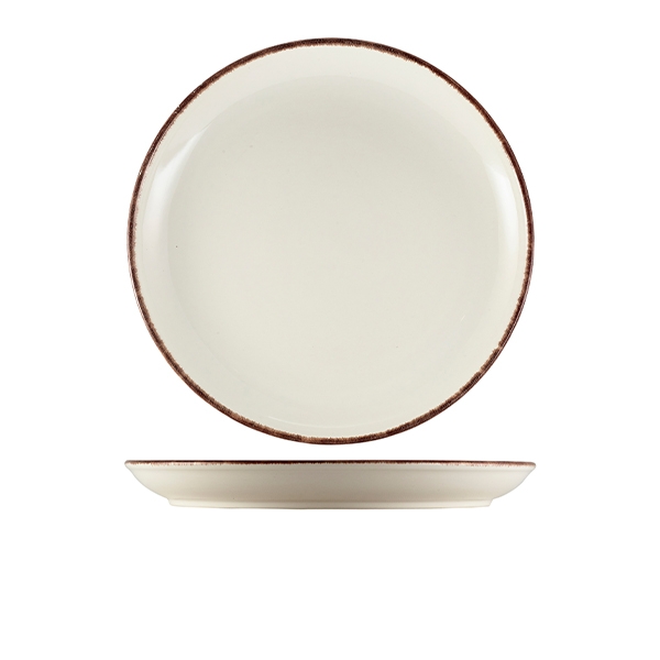 GENWARE | SERENO STONEWARE BROWN COUPE PLATE 27.5CM X 6 | CP-SBR27