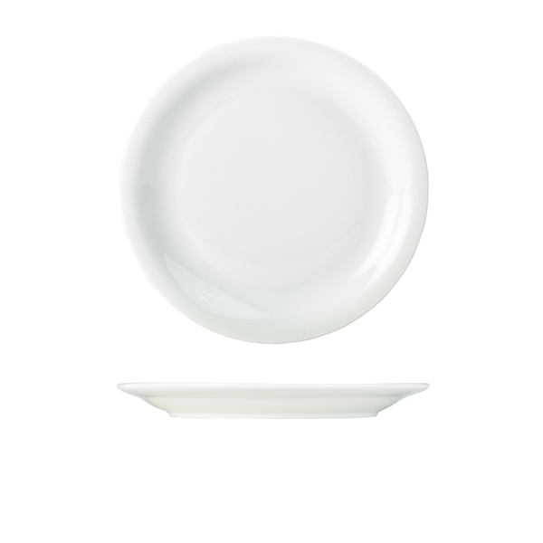GENWARE | PORCELAIN NARROW RIM PLATE 26CM X 6 | 160326