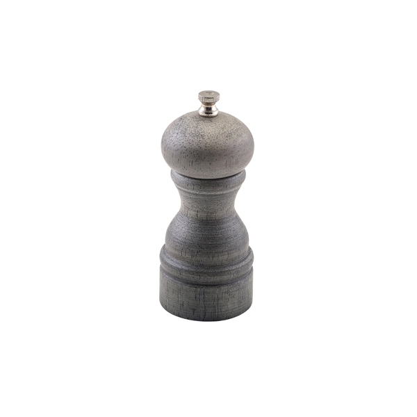 GENWARE | GREY WOOD SALT/ PEPPER GRINDER 13CM X 6 | SPWD13G