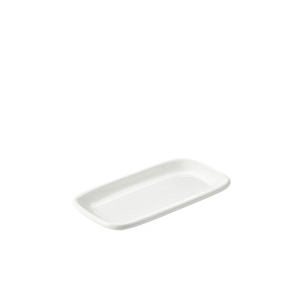 GENWARE | PORCELAIN ROUNDED RECT PLATE 19.5 X 10CM/ 7.75 X X 6 | 184620