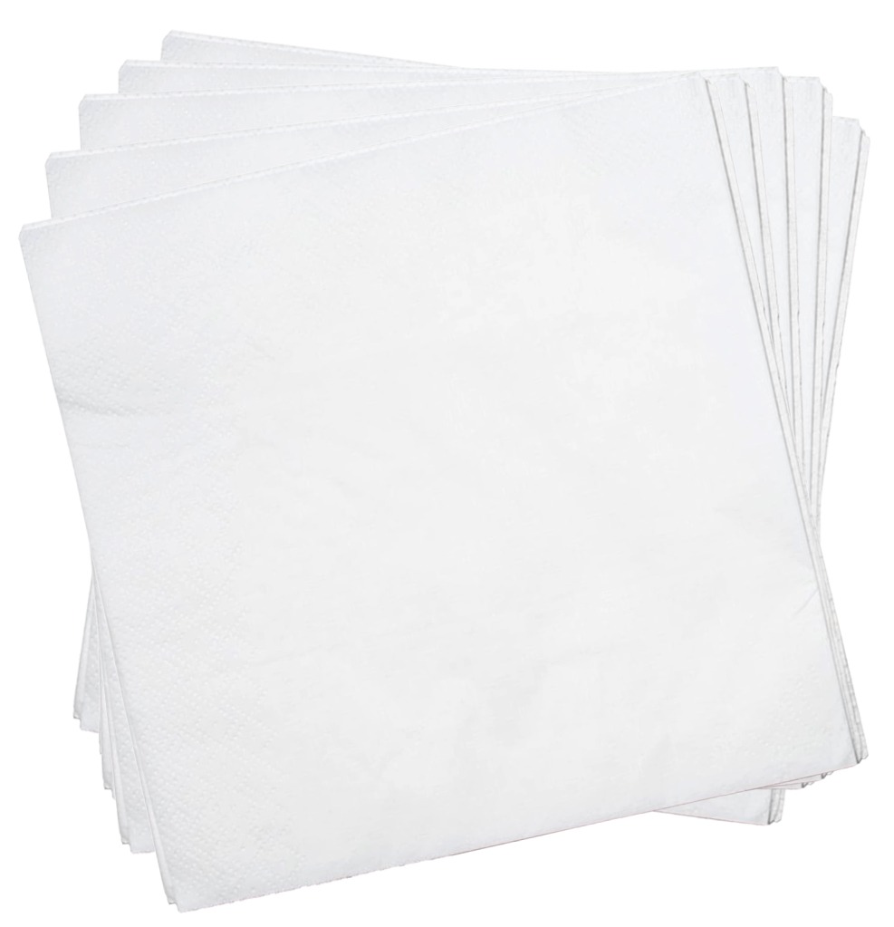 VEGWARE | 4 FOLD WHITE LUNCHEON NAPKIN 2 PLY 33CM X 2000