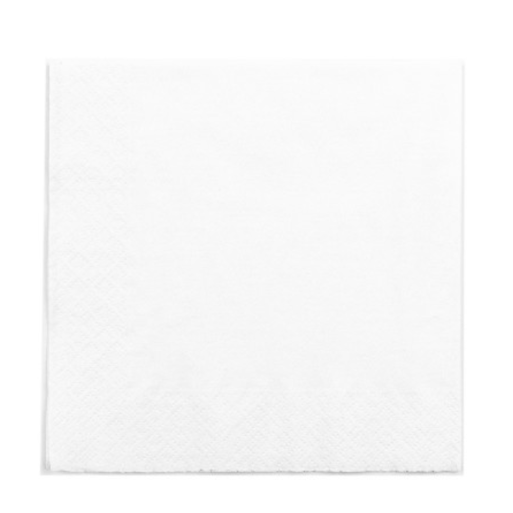 VEGWARE | 2PLY 4 FOLD WHITE LUNCH NAPKIN 33 X 33CM X 2000 | 9002 | 42149