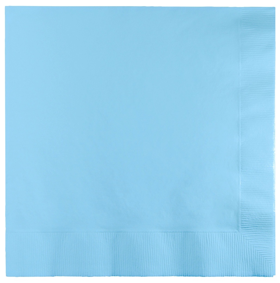POPPIES EUROPE | 4 FOLD BABY BLUE LUNCHEON NAPKIN 2 PLY 33CM X 2000