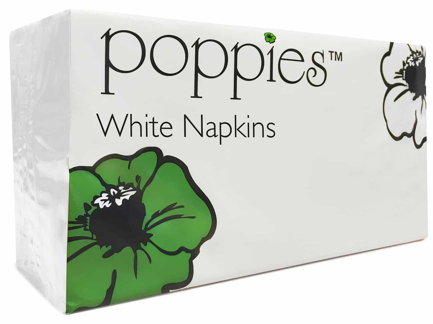 POPPIES EUROPE | 2 FOLD WHITE  DISPENSER NAPKIN 2 PLY 21CM X 16.5CM X 8000