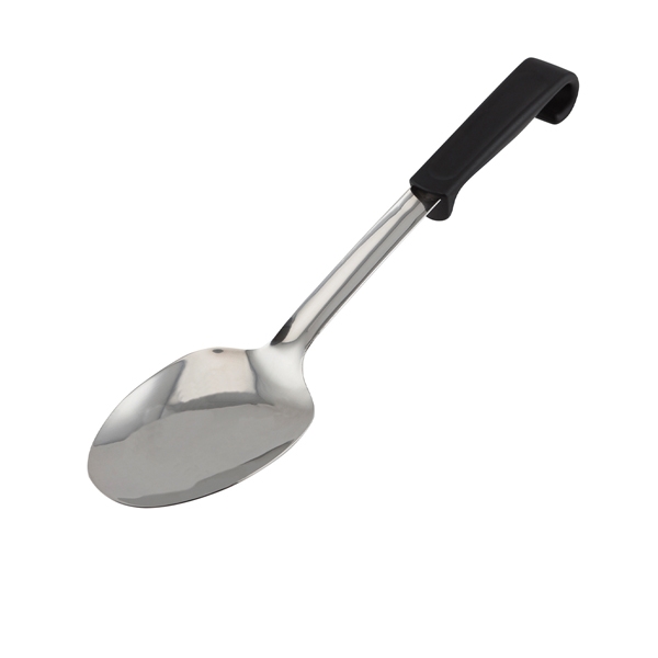 GENWARE | PLASTIC HANDLE SPOON PLAIN BLACK | 577-04