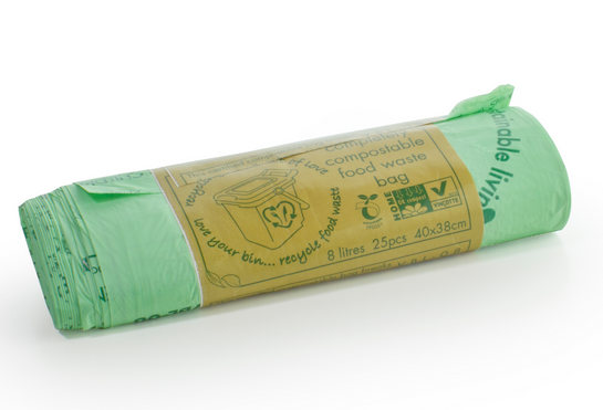 VEGWARE | 8 LTR COMPLETELY COMPOSTABLE LINER (25 X 65) | VBL-08