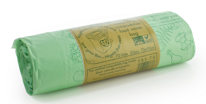 VEGWARE | 70 LTR COMPLETELY COMPOSTABLE SACK (20 X 16) | VBS-70