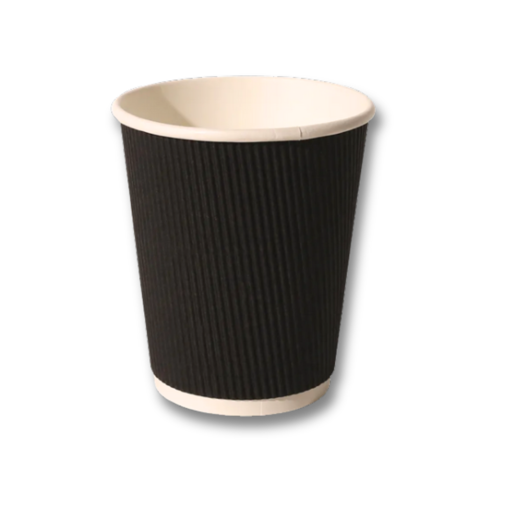 Black Ripple Wall Paper Cup 16oz