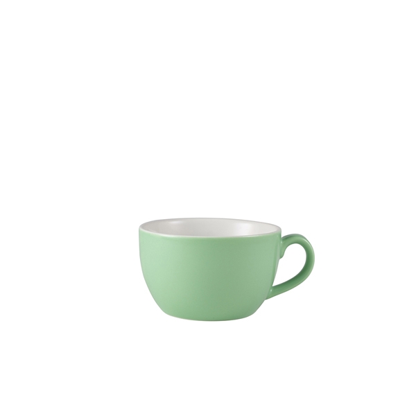 GENWARE | PORCELAIN GREEN BOWL SHAPED CUP 17.5CL X 6 | 322118GR