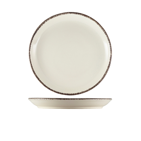 GENWARE | SERENO STONEWARE GREY COUPE PLATE 24CM X 6 | CP-SG24