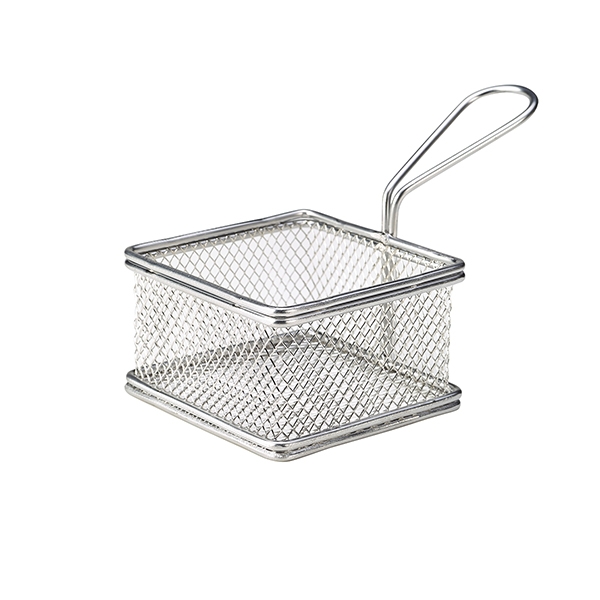 GENWARE | SERVING FRY BASKET SQUARE X 6 | SVB10