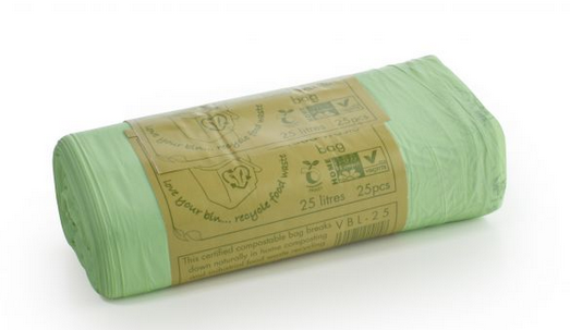 VEGWARE | GREEN COMPOSTABLE LINER 25 LTR X 625 | VBL-25