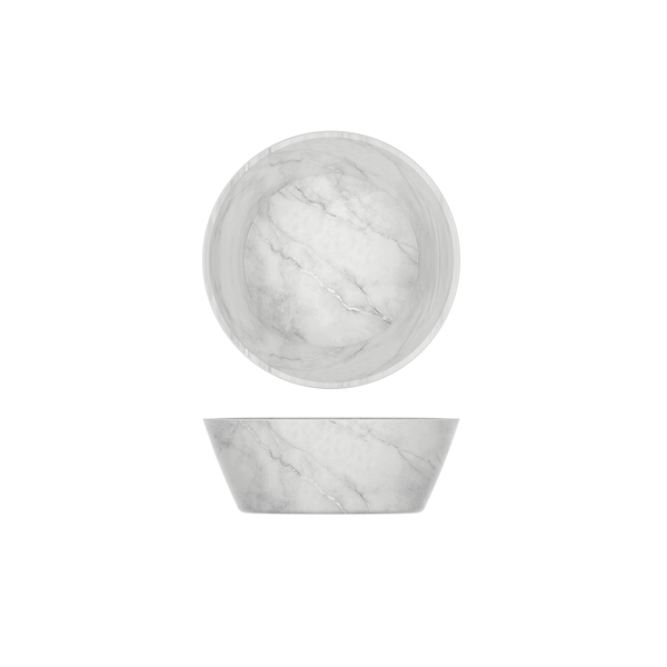 GENWARE | WHITE MARBLE AGRA MELAMINE BOWL 20.5 X 7.5CM X 6 | AG200924