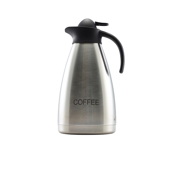 GENWARE |  COFFEE INSCRIBED S/S CONTEMPORARY VACUUM JUG 2 LTR | V2055CFE