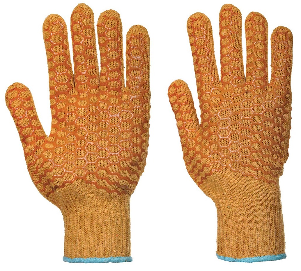 PORTWEST |  ORANGE CRISS-CROSS GLOVES - LARGE | A130ORRL