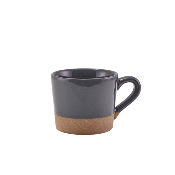 GENWARE | KAVA DARK GREY STONEWARE COFFEE CUP 28.5CL X 6 | CUP-KDG28