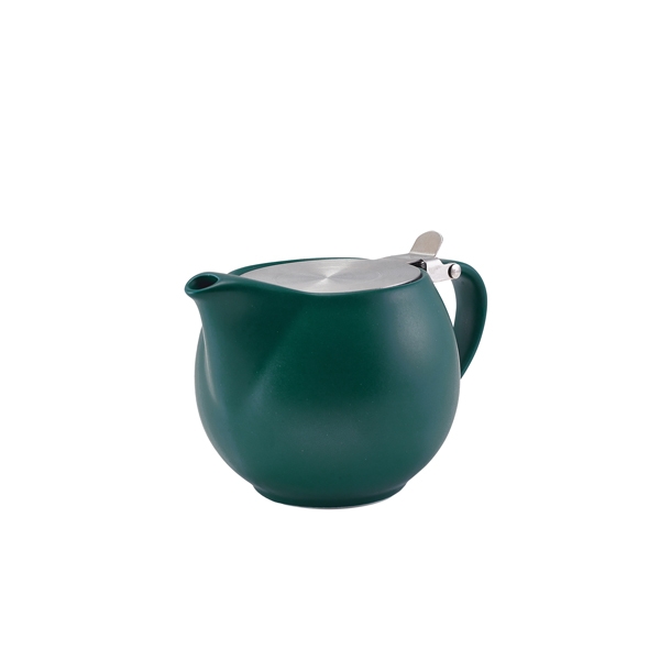 GENWARE | PORC MATT TEAL TEAPOT WITH ST/ ST LID & INFUSER 50CL X 6 | 395950MT
