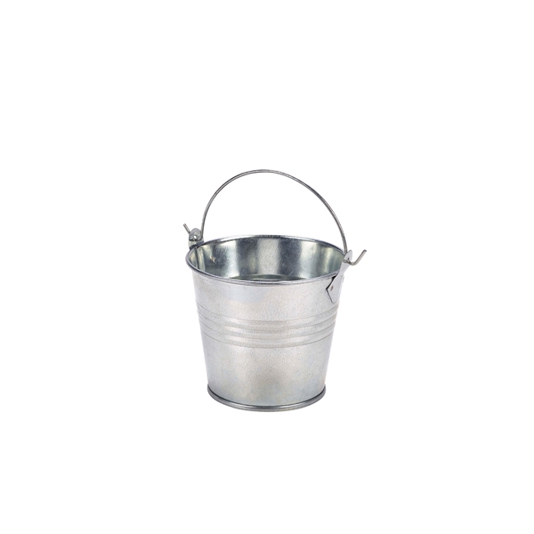 GENWARE | GALVANISED STEEL SERVING BUCKET 8.5CM DIA X 12 | GSB8