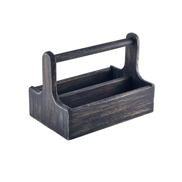 GENWARE | BLACK WOODEN TABLE CADDY | DWTCBK