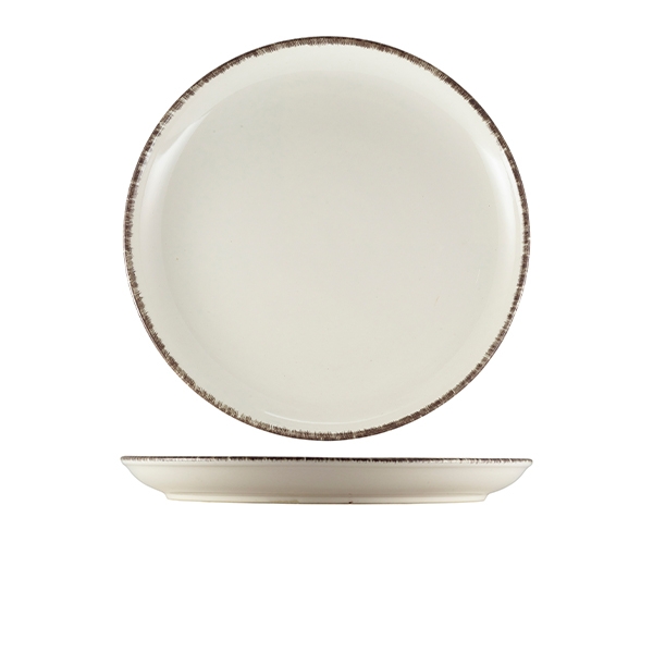 GENWARE | SERENO STONEWARE GREY COUPE PLATE 27.5CM X 6 | CP-SG27