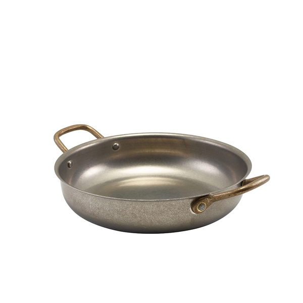 GENWARE | VINTAGE STEEL ROUND DISH 22 X 5CM X 6 | SRD22V