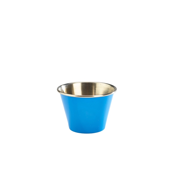GENWARE | BLUE STAINLESS STEEL RAMEKIN 71ML X 24 | RAMST2BL