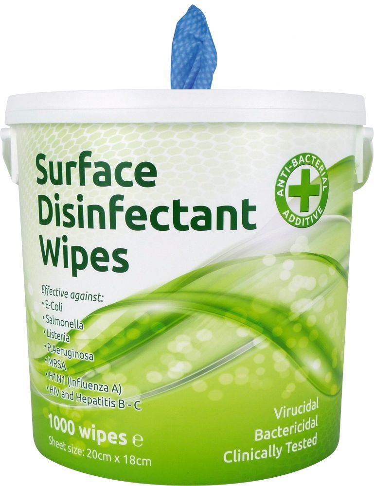 ECOTECH |  SURFACE DISINFECTANT WIPES X 1000 | EBSD1000
