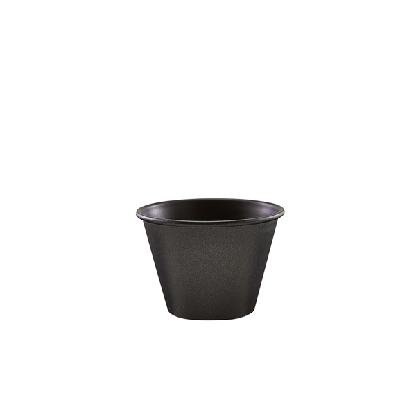 GENWARE | METALLIC BLACK RAMEKIN 71ML X 24 | RAMST2MTBK