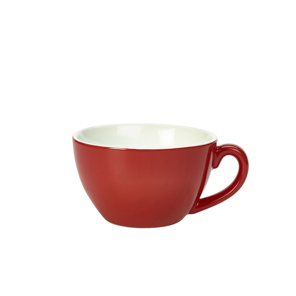 GENWARE | PORCELAIN RED BOWL SHAPED CUP 34CL X 6 | 322134R