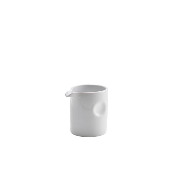 GENWARE | PORCELAIN PINCHED SOLID MILK JUG 8.5CL X 12 | 21-102