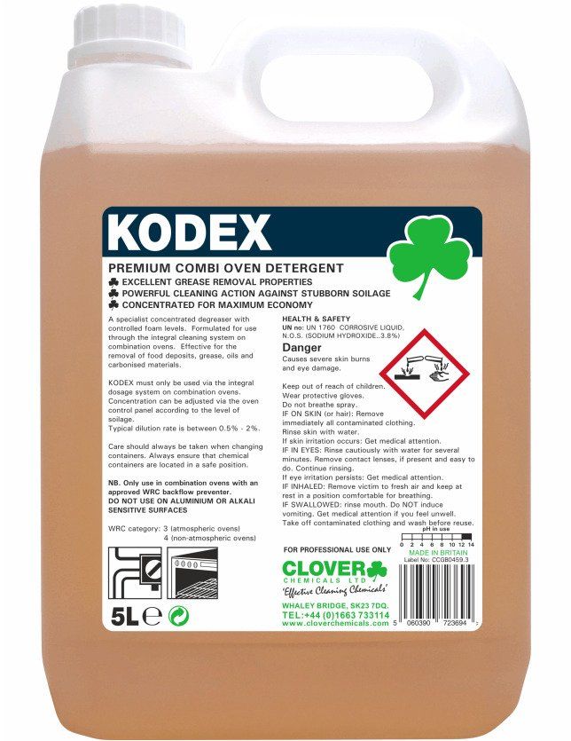 CLOVER (CHRISTEYNS) | KODEX COMBI OVEN DETERGENT X 5LTR | 398