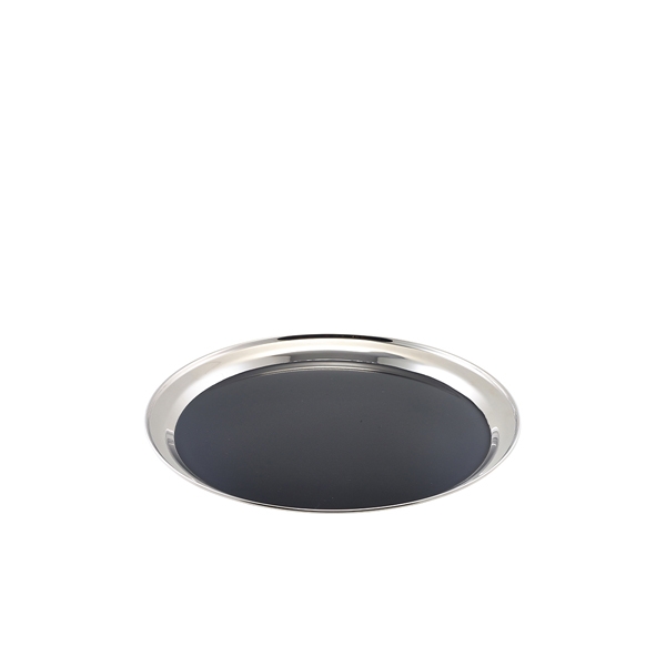 GENWARE | NON SLIP STAINLESS STEEL ROUND TRAY | 52039NS